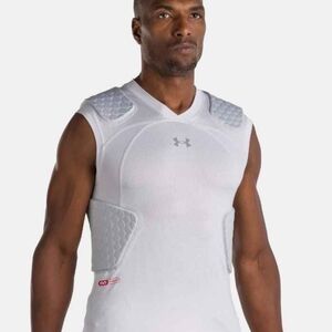 Under Armour Men’s White Padded Compression Shirt